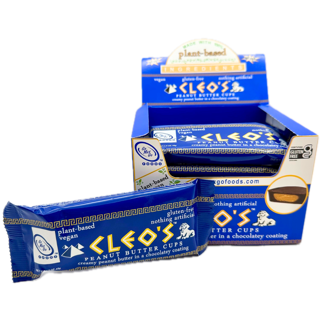 Cleo's Vegan Peanut Butter Cup Candy Bars 12 Count