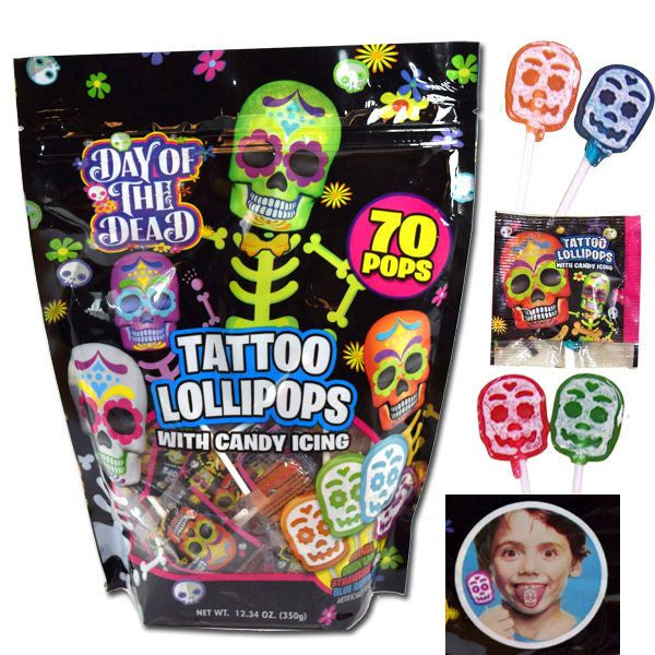 Day Of The Dead Tattoo Pops 70 Count