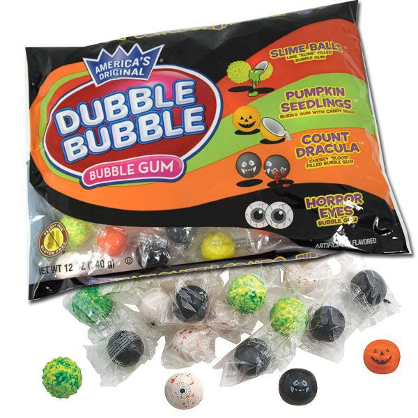 Dubble Bubble Halloween Assorted Gumballs - 12oz