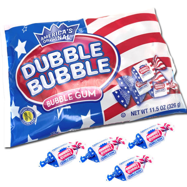 Dubble Bubble Flag Twists Bubble Gum - 11.5oz
