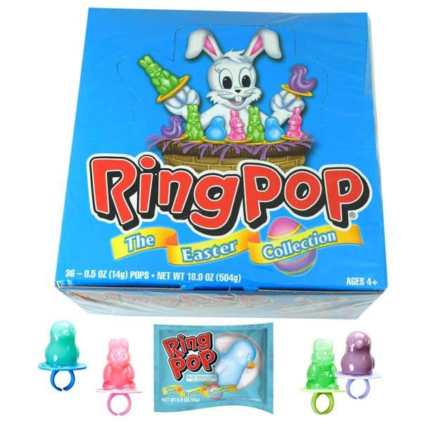 Easter Ring Pops Bunnies & Chicks - 36ct