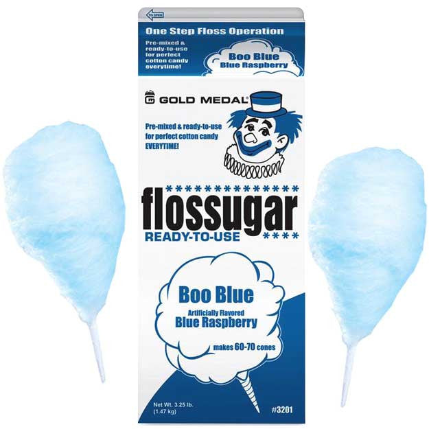 Flossugar Blue Raspberry Cotton Candy Mix 3.25lbs