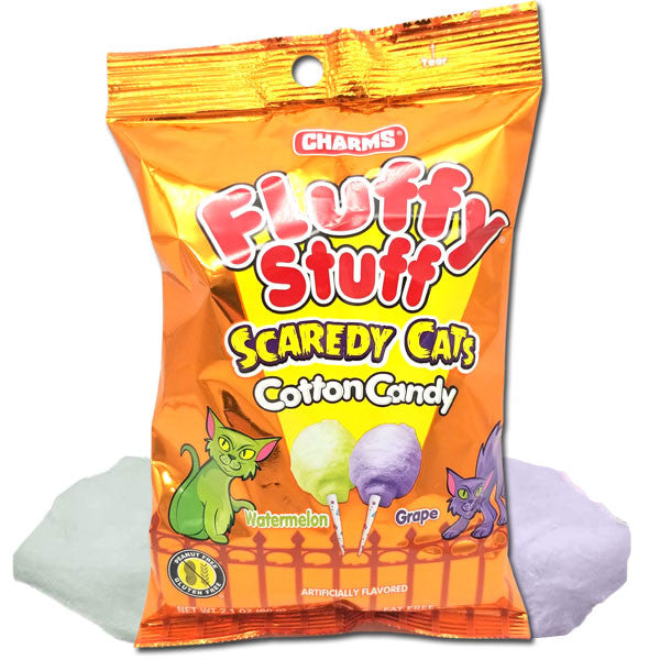Fluffy Stuff Scaredy Cat Cotton Candy Halloween