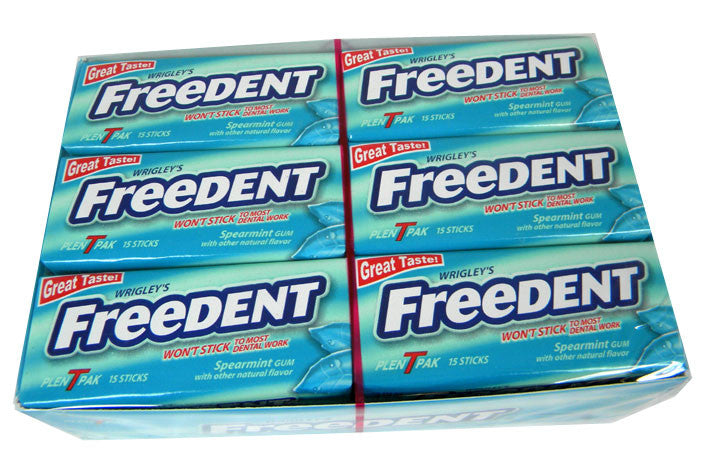 Freedent Gum Bonus Pack 12ct - Spearmint (Blue)