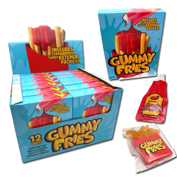 Gummy Fries with Strawberry Ketchup - 12ct