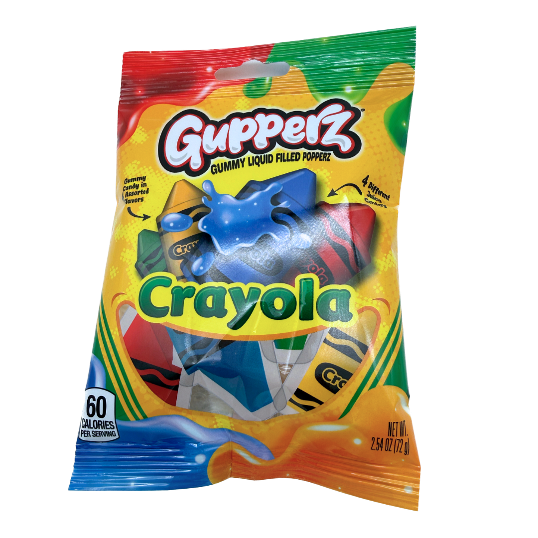 Gupperz Crayola Liquid Filled Gummy Candy - 2.54oz