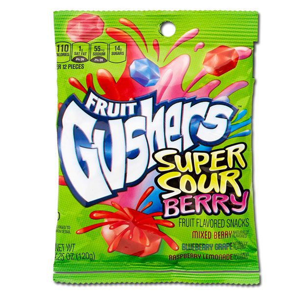 Gushers Super Sour Berry 4.25oz Bag