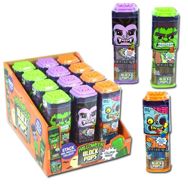 Halloween Block Monster Pops 12 Count