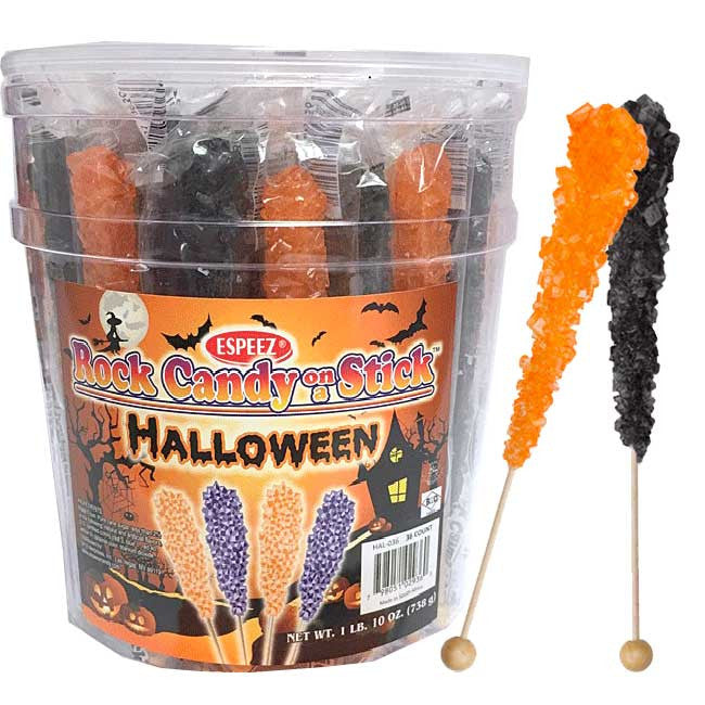 Halloween Rock Candy Sticks 36 Count