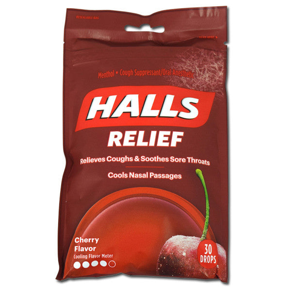 Halls Cherry Cough Drops