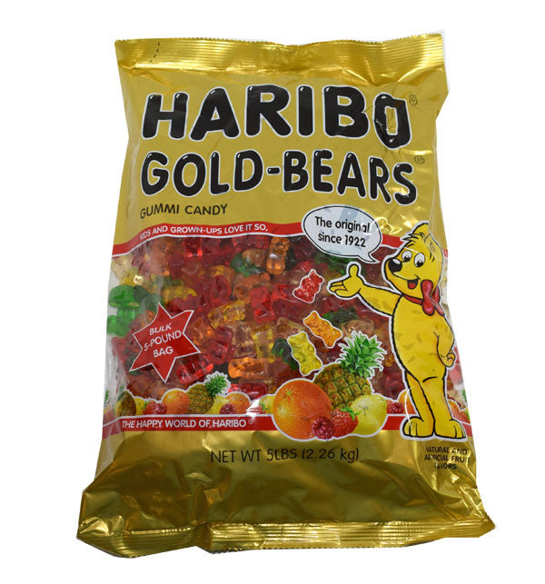 Haribo Gummi Gold Bears Assorted 5lb