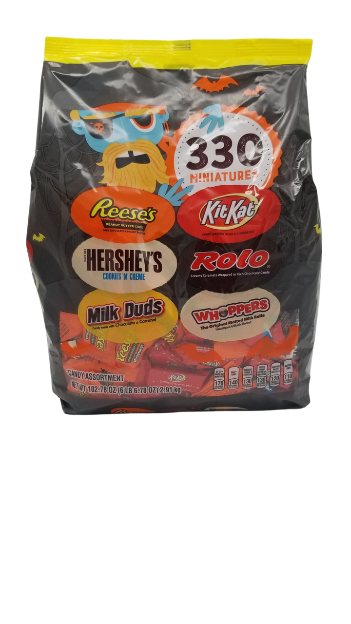 Hershey's assorted Halloween candy bars.