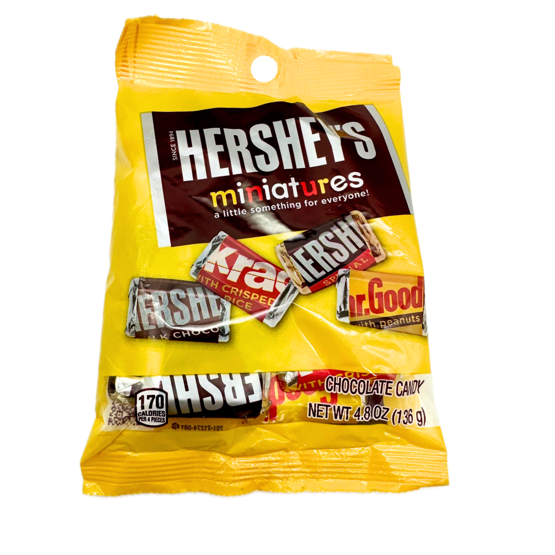 Hershey's Miniature Candy Bars 4.8oz Peg Bag