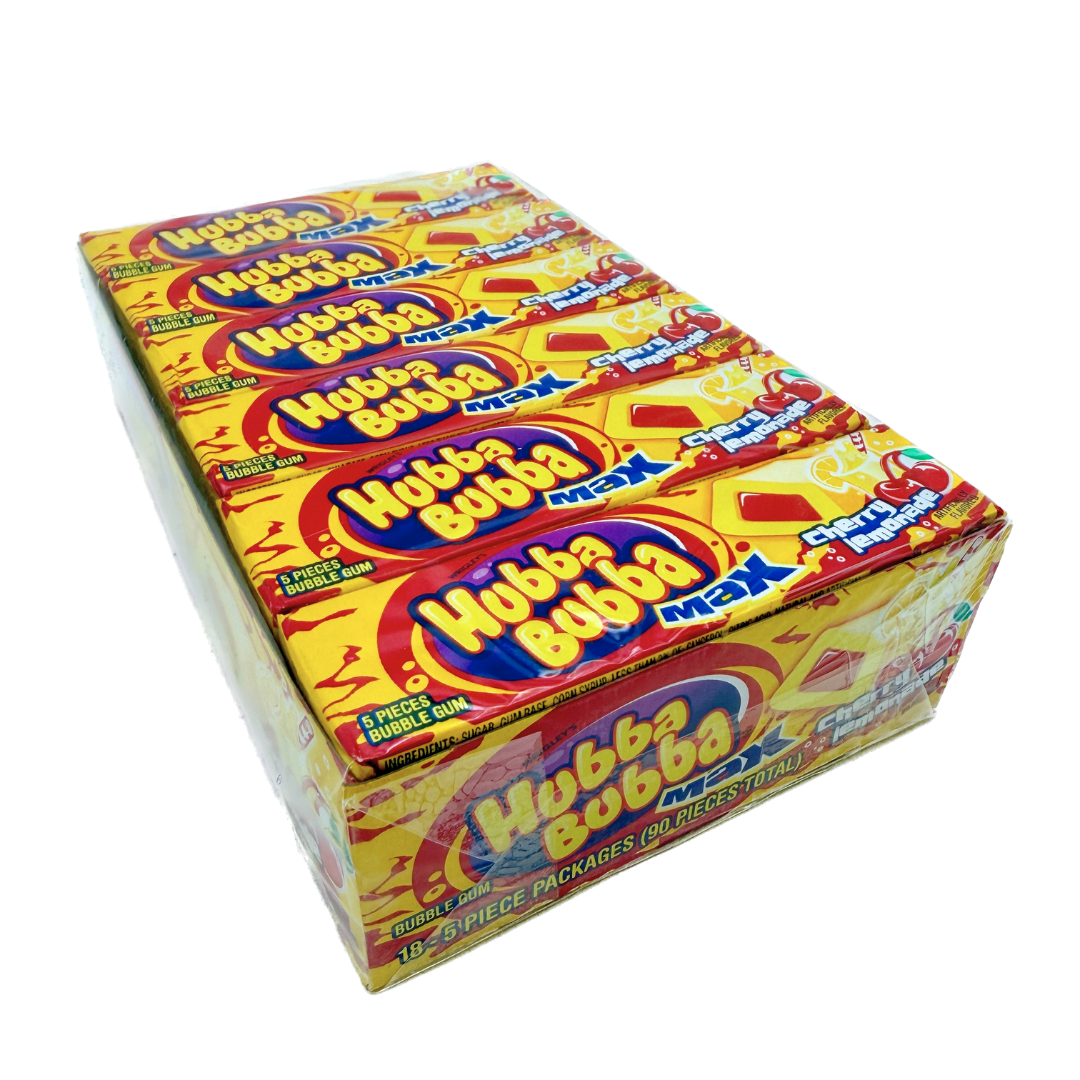 Hubba Bubba Max Cherry Lemonade Bubble Gum - 5pc / 18ct