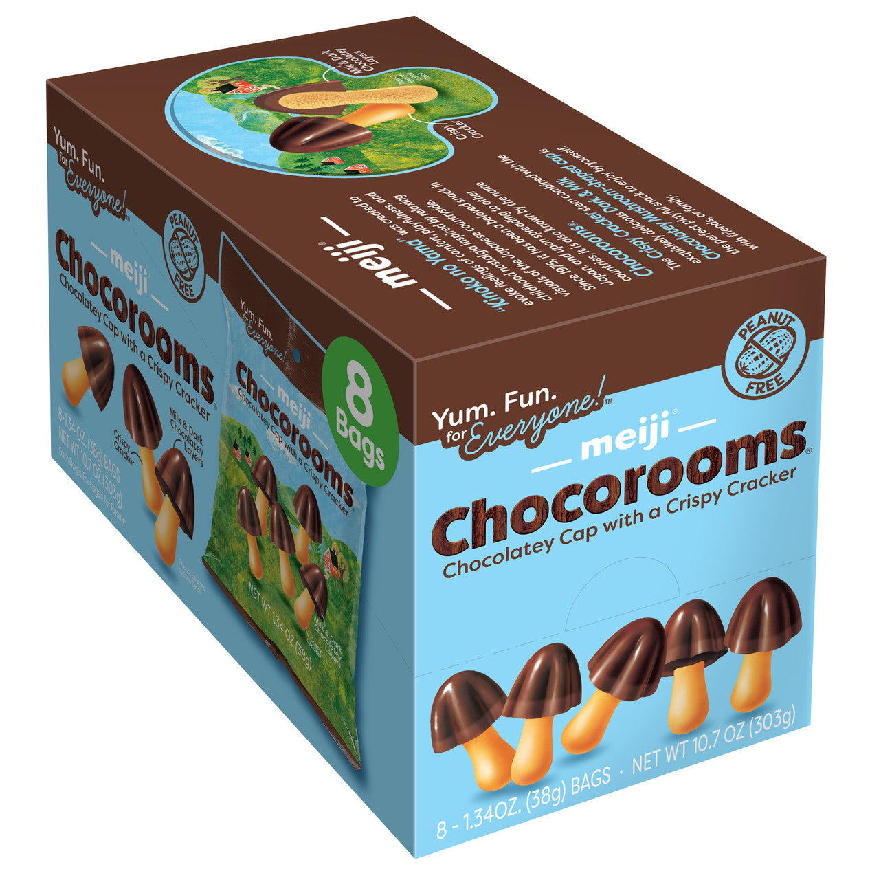 Meiji Chocorooms Candies 8 Count