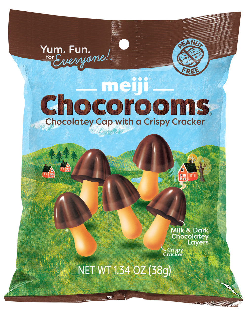 Meiji Chocorooms Candies 8 Count