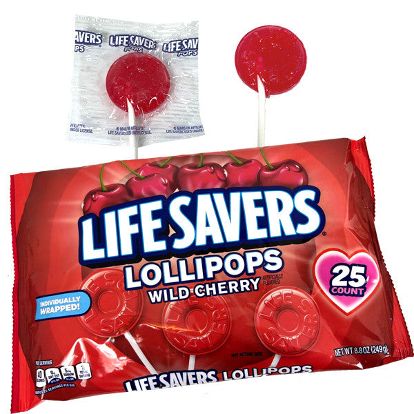 Lifesaver's Wild Cherry Valentine's Day Lollipops