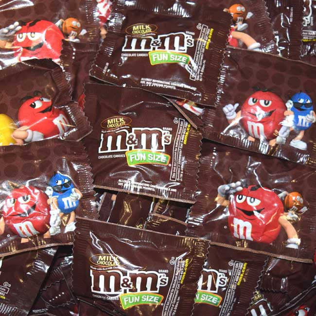 M&M's Plain Fun Size - 560ct / 20lb