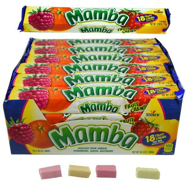 Mamba Fruit Chews Stick Original Fruit 24 Count