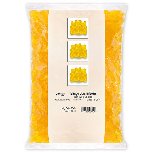 Mango Gummi Bears 5lb Bulk (565 Count)