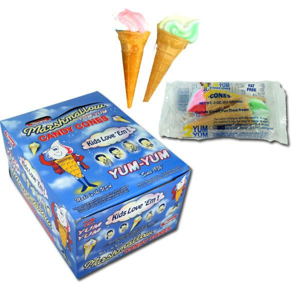 Marpo Marshmallow Cones 2pk- 24 Count