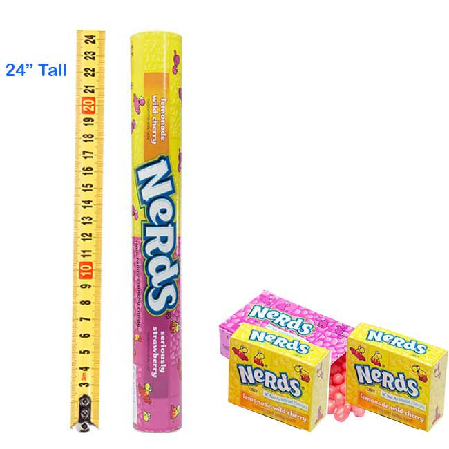 Mega Tube Bank Nerds Candy (2 Feet Tall)