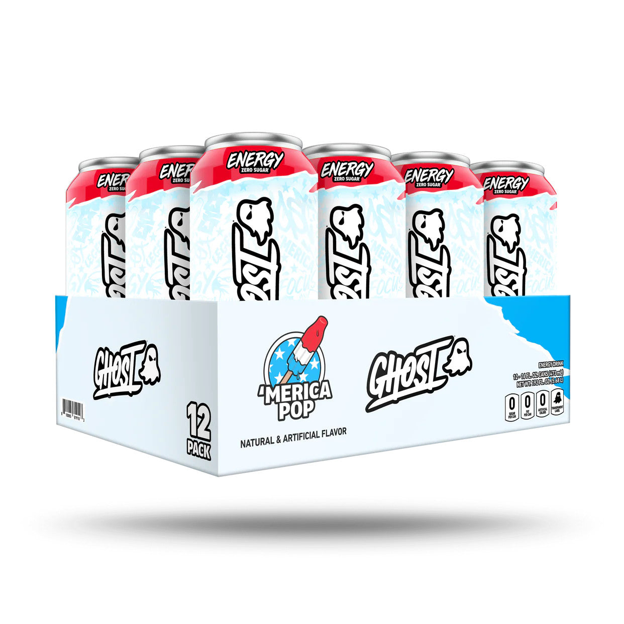 Ghost Energy Drink 'Merica Pop - 16oz / 12ct