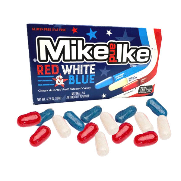 Mike & Ike Red, White and Blue - 4.25oz