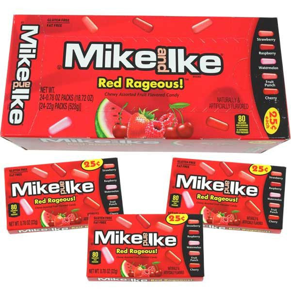 Mike and Ike Red Rageous 24 Count