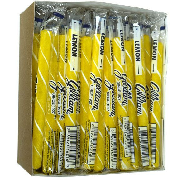 Old Fashion Candy Sticks Lemon 80 Count - Gilliam