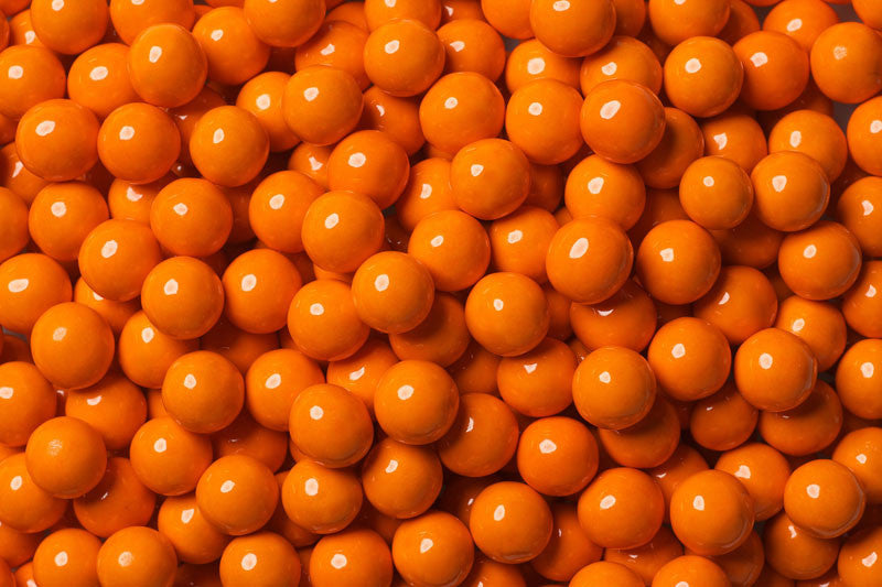 Orange Mini Chocolate Candy Balls 2lb Sixlets