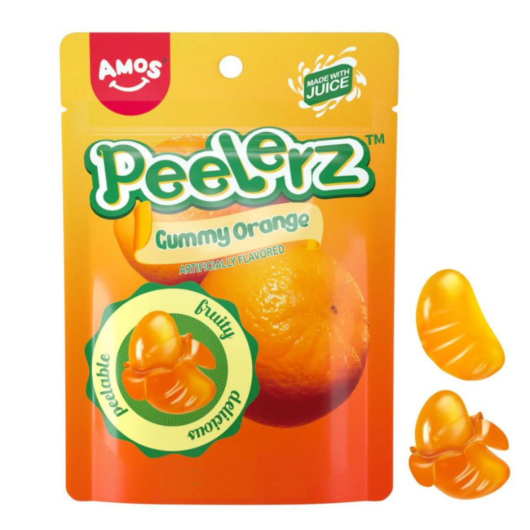 AMOS Peelerz Gummy Orange 6oz Blair Candy Company amos-peelerz-gummy-orange-6oz-blair-candy-company