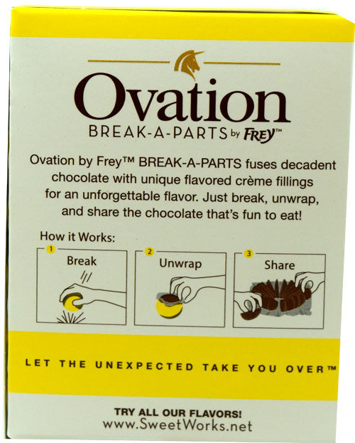 Ovation Creme De Pineapple Milk Chocolate 6.17oz Ball