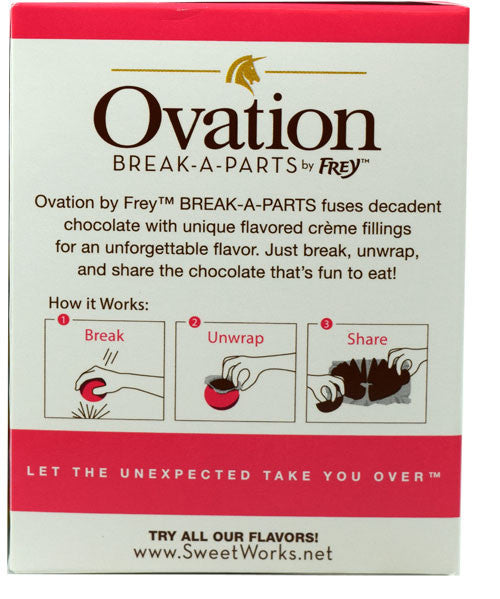 Ovation Creme De Raspberry Milk Chocolate 6.17oz Ball