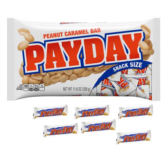 Payday snack size candy bars