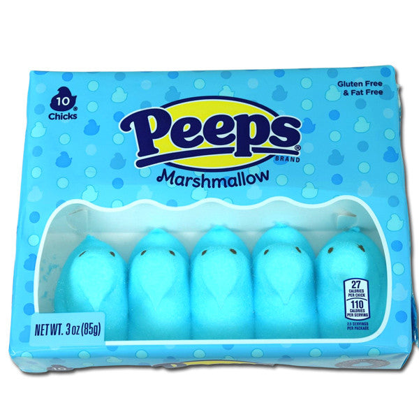 Marshmallow Easter Peep Chicks Blue