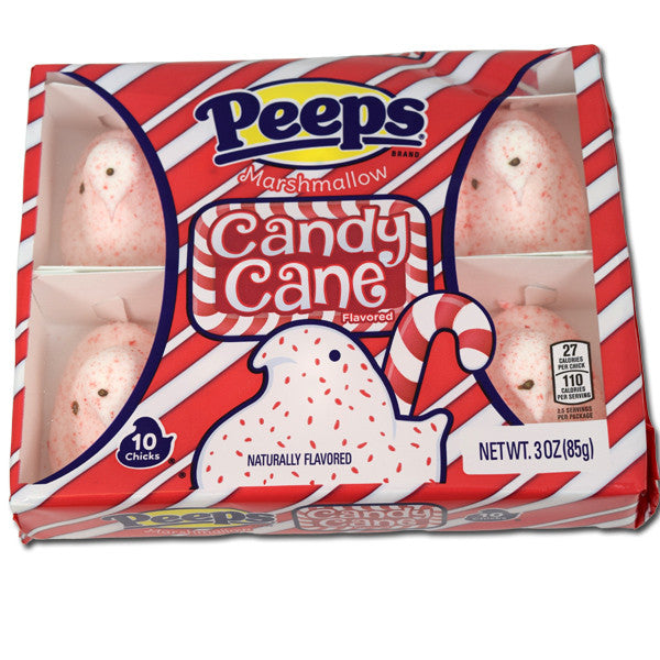 Peeps Candy Cane flavored Chcicks