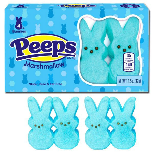 Marshmallow Peeps Bunnies Blue
