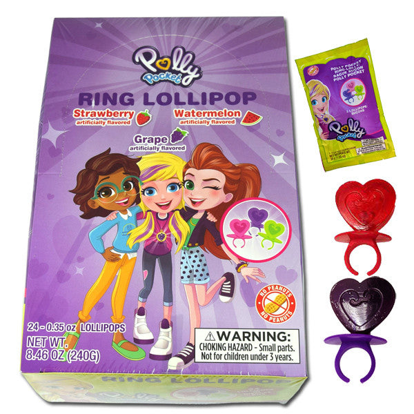 Polly Pocket Ring Pops Lollipops