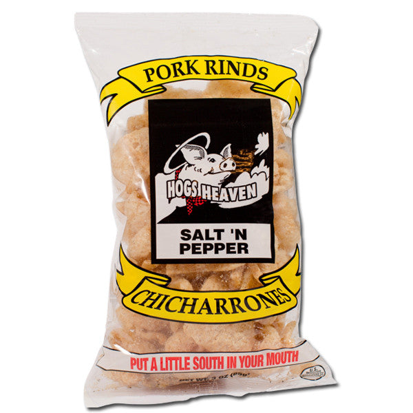 Hogs Heaven Pork Rinds Salt & Pepper 3oz