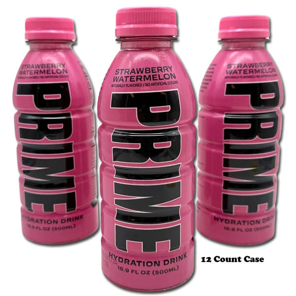 Prime Hydration Drink Strawberry Watermelon - 16.9oz / 12ct