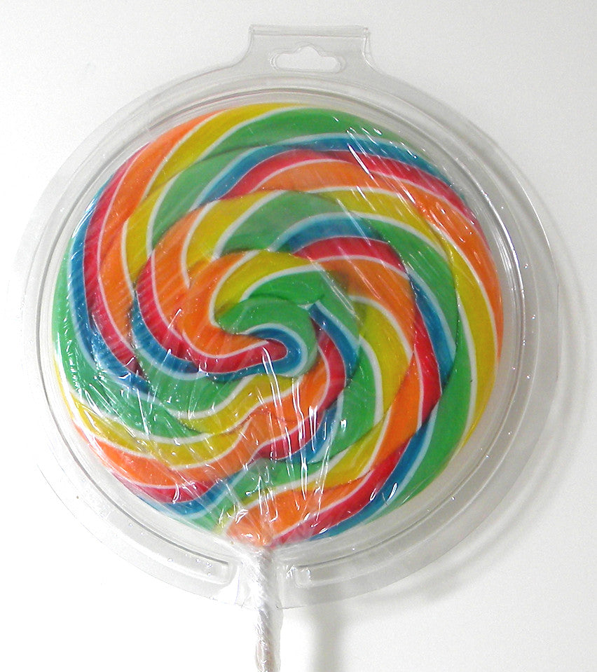 Rainbow Swirly Lollipop Jumbo Size