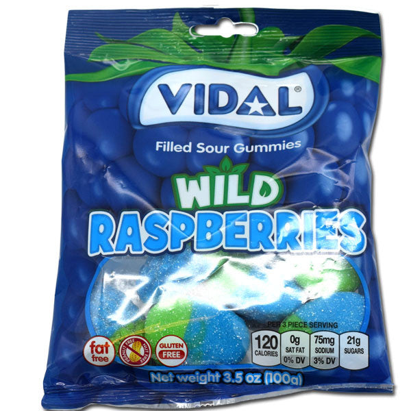 Gummi Sour Wild Raspberries candies