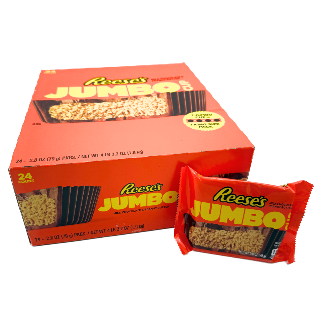 Reese's Jumbo Peanut Butter Cups - 2.8oz / 24ct