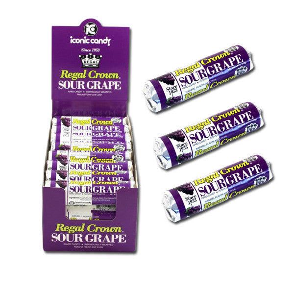 Regal Crown Sour Grape Rolls 24 Count