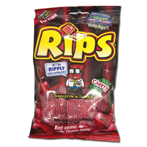 Rips Bite-Sized Cherry Licorice - 4oz