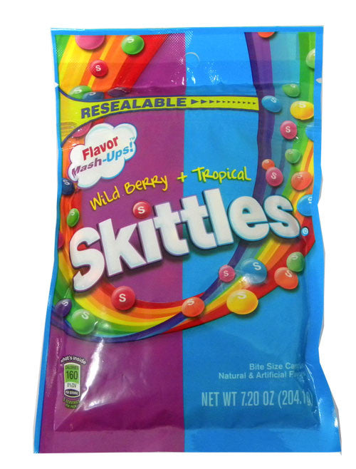 Skittles Flavor Mashups Tropical & Berry 7.20oz bag
