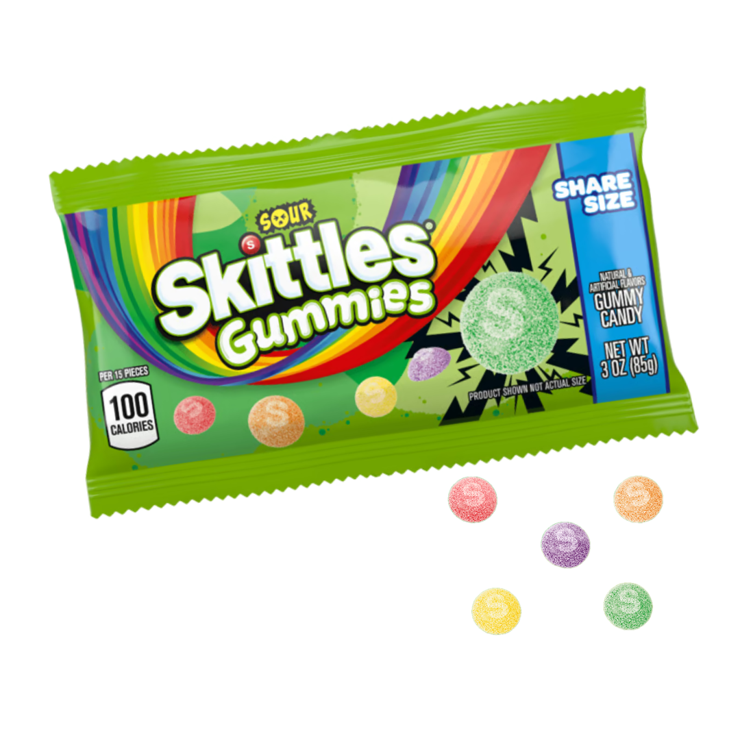 Skittles Sour Gummies - 3oz / 15ct