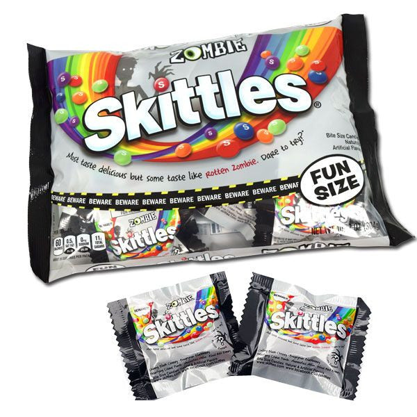 Skittles Zombies Fun Size 10.72oz Bag