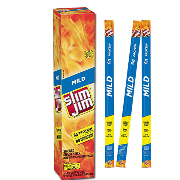 Slim Jims Giant Mild Beef Sticks